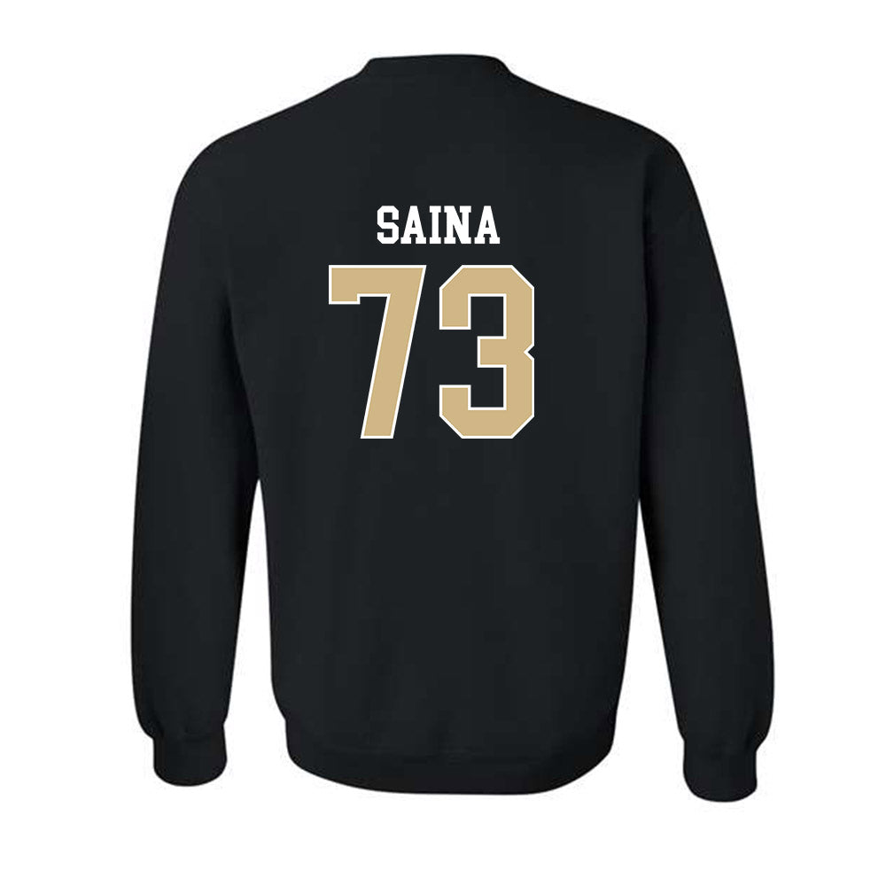 Purdue - NCAA Football : Makai Saina - Classic Shersey Crewneck Sweatshirt-1