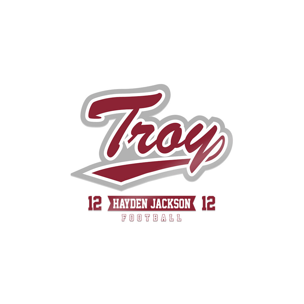 Troy - NCAA Football : Hayden Jackson - Sticker-0