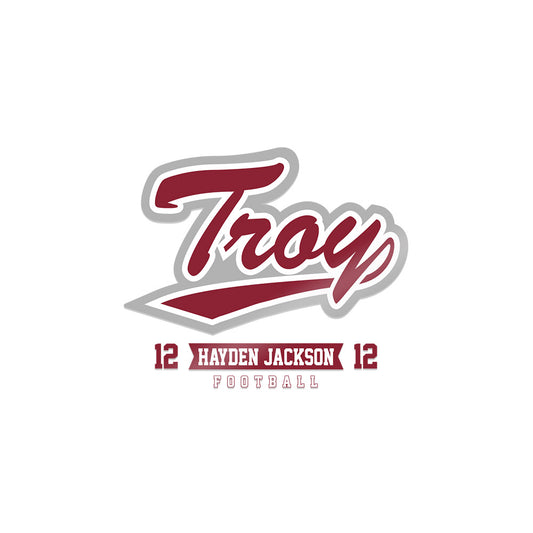 Troy - NCAA Football : Hayden Jackson - Sticker-0