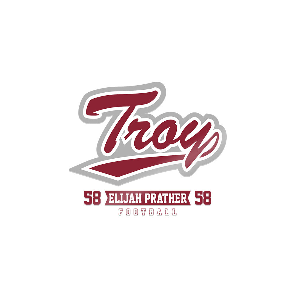 Troy - NCAA Football : Elijah Prather - Sticker-0