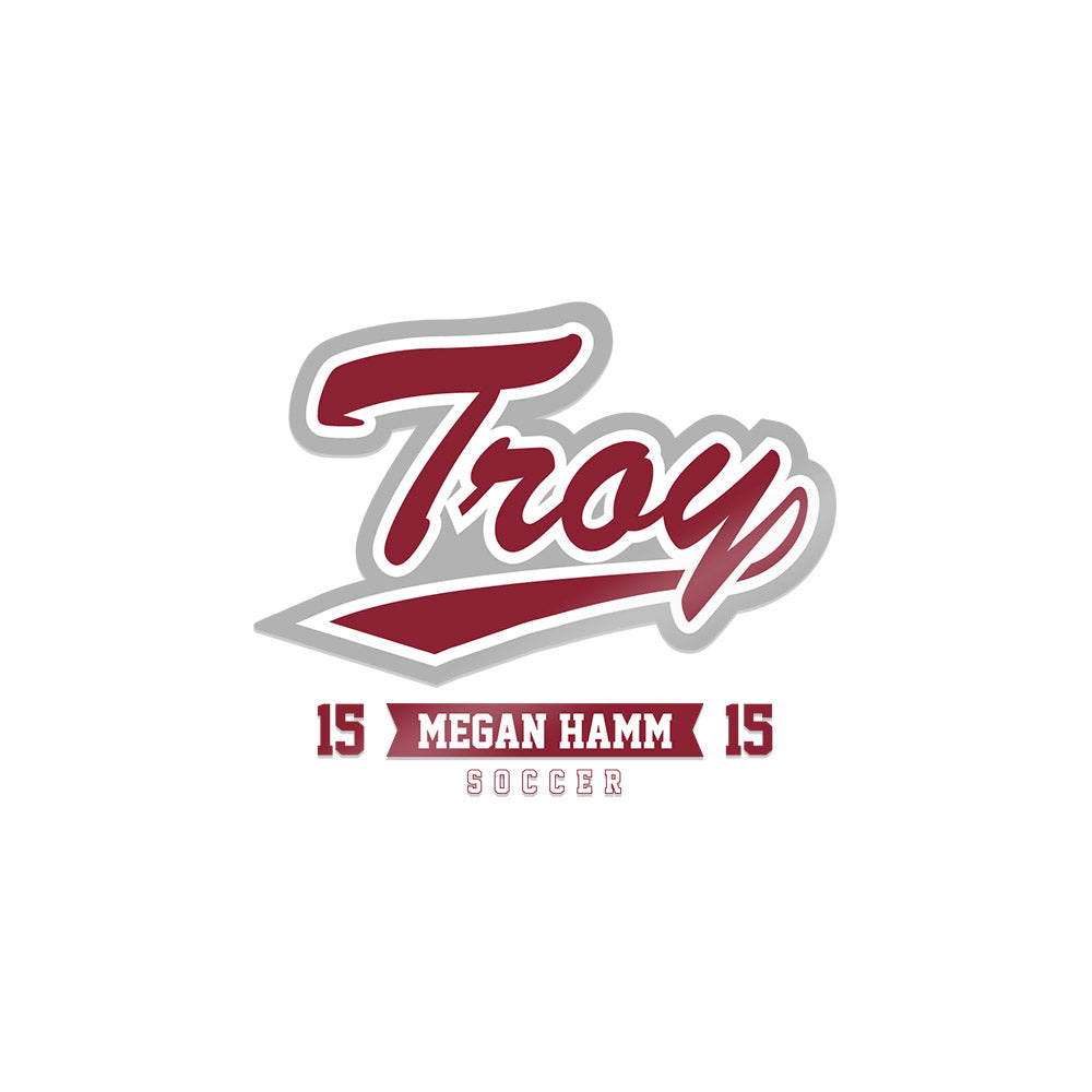 Troy - NCAA Women's Soccer : Megan Hamm - Sticker-0