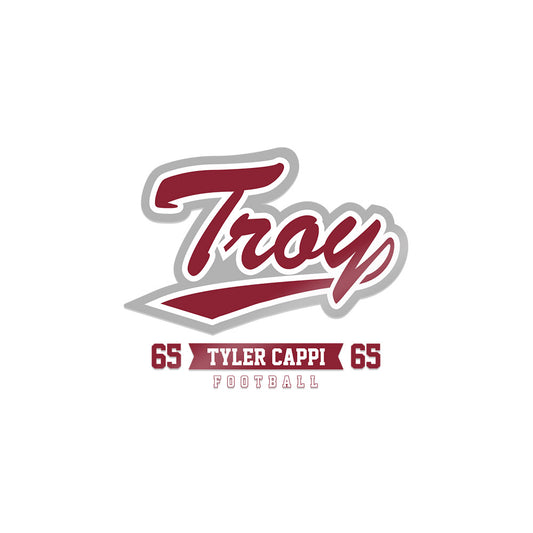 Troy - NCAA Football : Tyler Cappi - Sticker-0