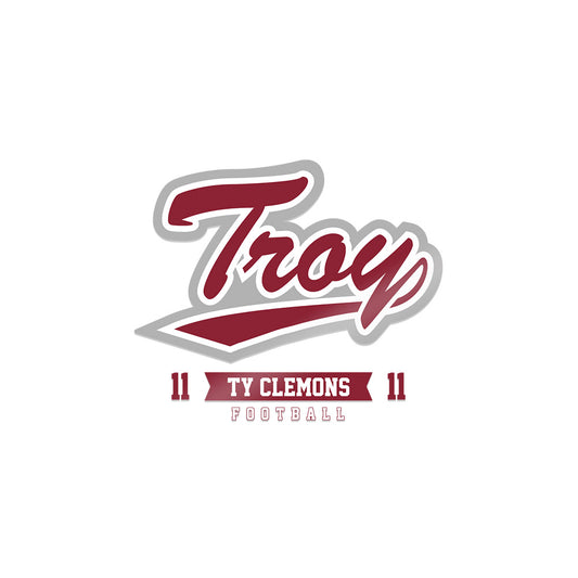 Troy - NCAA Football : Ty Clemons - Sticker-0