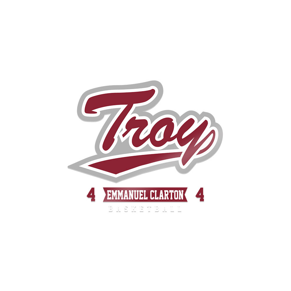 Troy - NCAA Men's Basketball : Emmanuel Clarton - Sticker-0