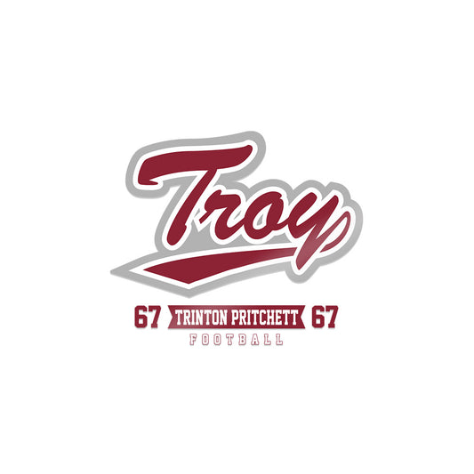Troy - NCAA Football : Trinton Pritchett - Sticker-0