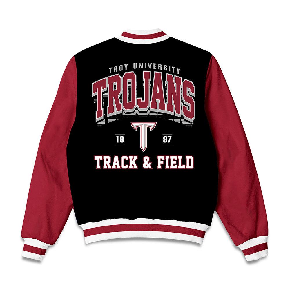 Troy - NCAA Women's Track & Field : Jasmine Jimenez - Bomber Jacket-1