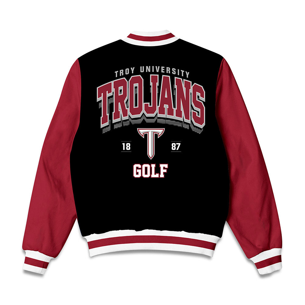 Troy - NCAA Women's Golf : Juju Peterson - Bomber Jacket-1