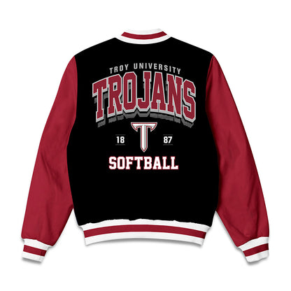 Troy - NCAA Softball : Alivia Cooper - Bomber Jacket-1