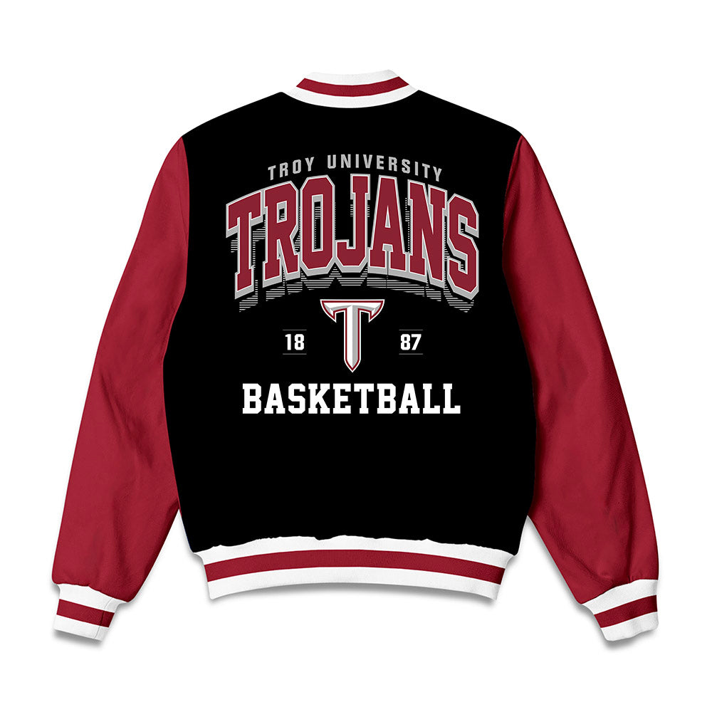 Troy - NCAA Men's Basketball : Kerrington Kiel - Bomber Jacket