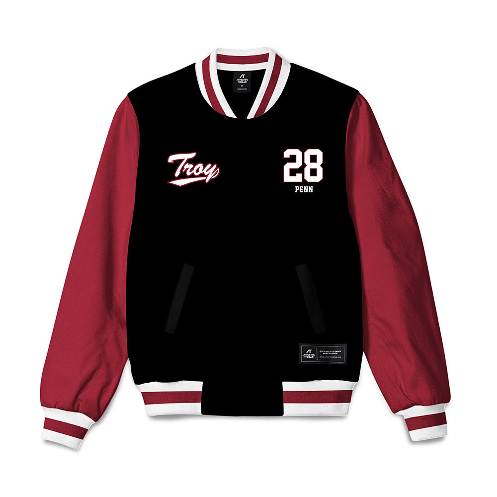 Troy - NCAA Football : Jaxon Penn - Bomber Jacket-0