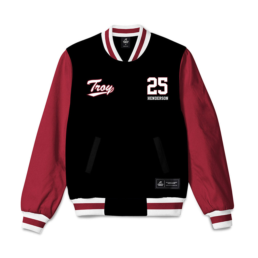 Troy - NCAA Football : Kavion Henderson - Bomber Jacket-0