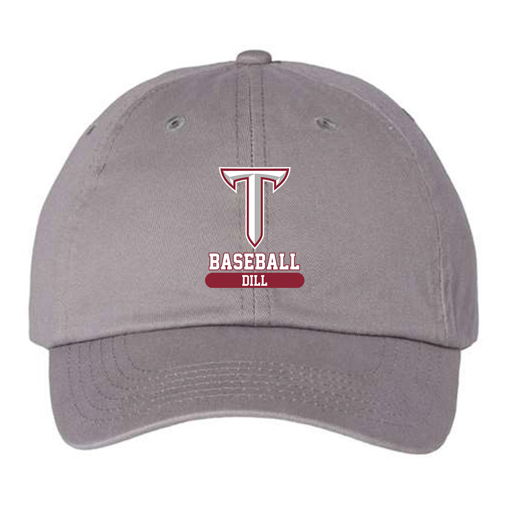 Troy - NCAA Baseball : Matthew Dill - Dad Hat-0