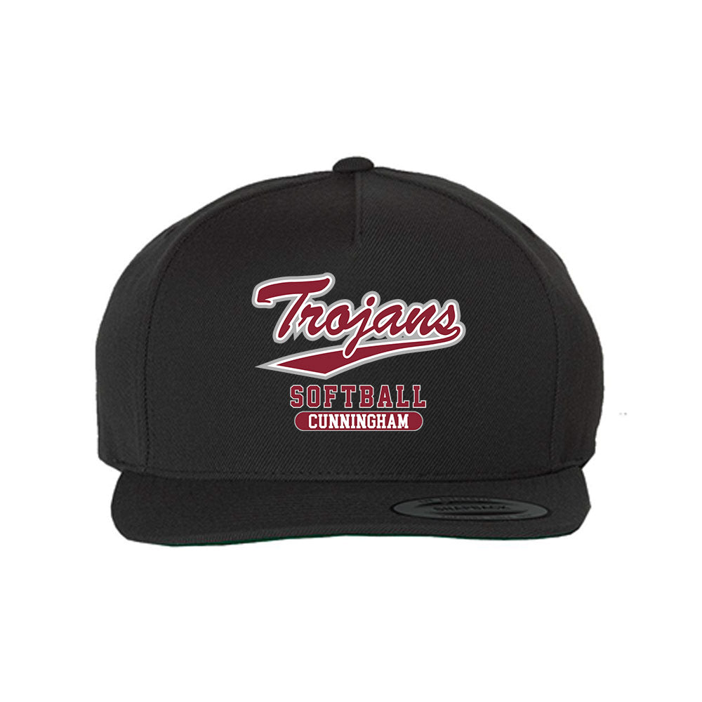 Troy - NCAA Softball : Ella Cunningham - Snapback Hat-0