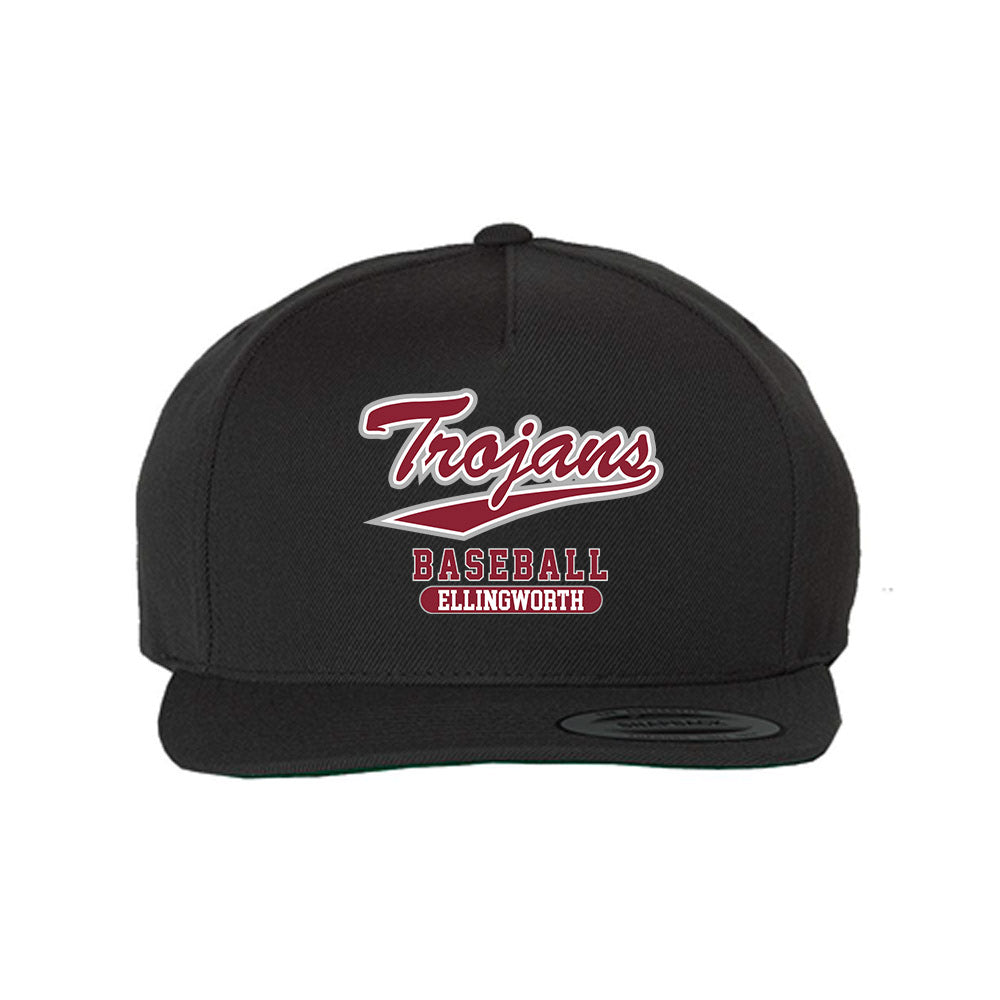 Troy - NCAA Baseball : Cooper Ellingworth - Snapback Hat-0