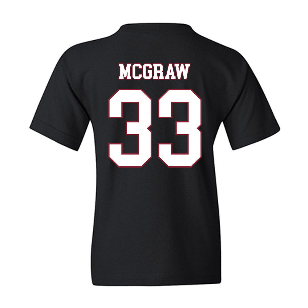 Troy - NCAA Baseball : Ty McGraw - Classic Shersey Youth T-Shirt-1