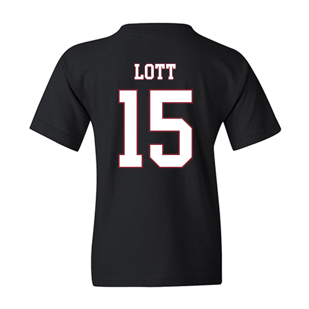 Troy - NCAA Football : TJ Lott - Classic Shersey Youth T-Shirt-1