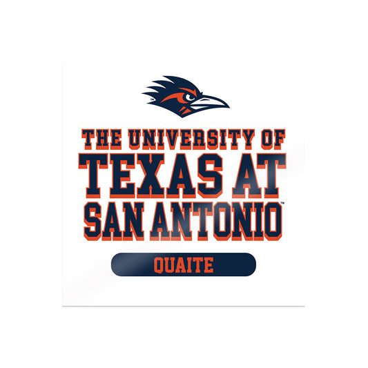 UTSA - NCAA Football : Donald Quaite - Sticker-0