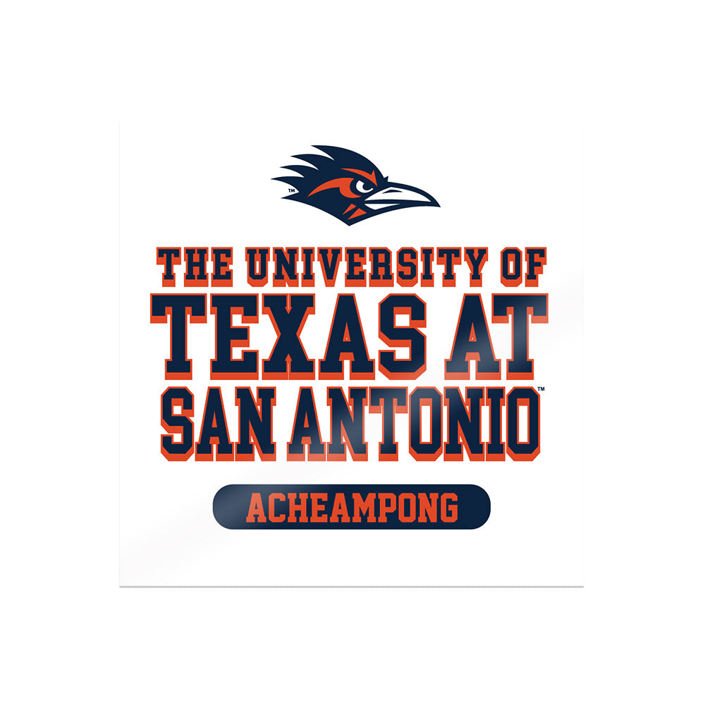 UTSA - NCAA Football : Collins Acheampong - Sticker-0