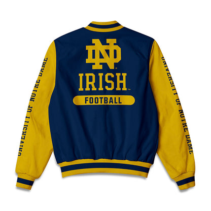 Notre Dame - NCAA Football : Tyler Merrill - Bomber Jacket-1