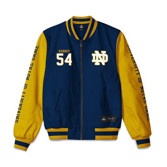 Notre Dame - NCAA Men's Lacrosse : James Kenney - Bomber Jacket