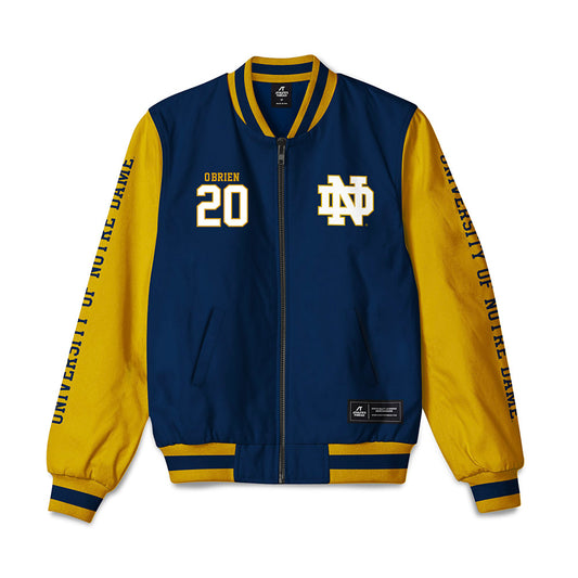 Notre Dame - NCAA Football : Joey O'Brien - Bomber Jacket-0