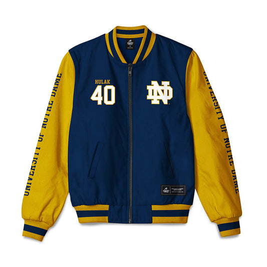Notre Dame - NCAA Football : Dominik Hulak - Bomber Jacket-0