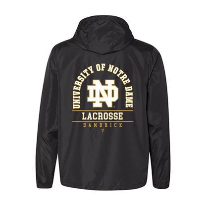 Notre Dame - NCAA Men's Lacrosse : Joey Bambrick - Windbreaker-1