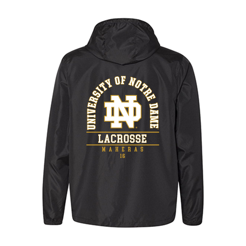 Notre Dame - NCAA Men's Lacrosse : Will Maheras - Windbreaker-1