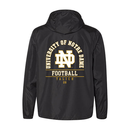 Notre Dame - NCAA Football : Luke Talich - Windbreaker-1