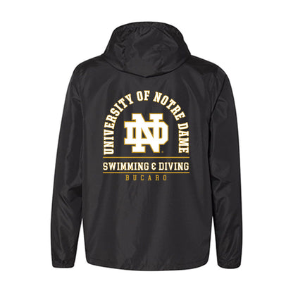 Notre Dame - NCAA Men's Swimming & Diving : Luke Bucaro - Windbreaker-1