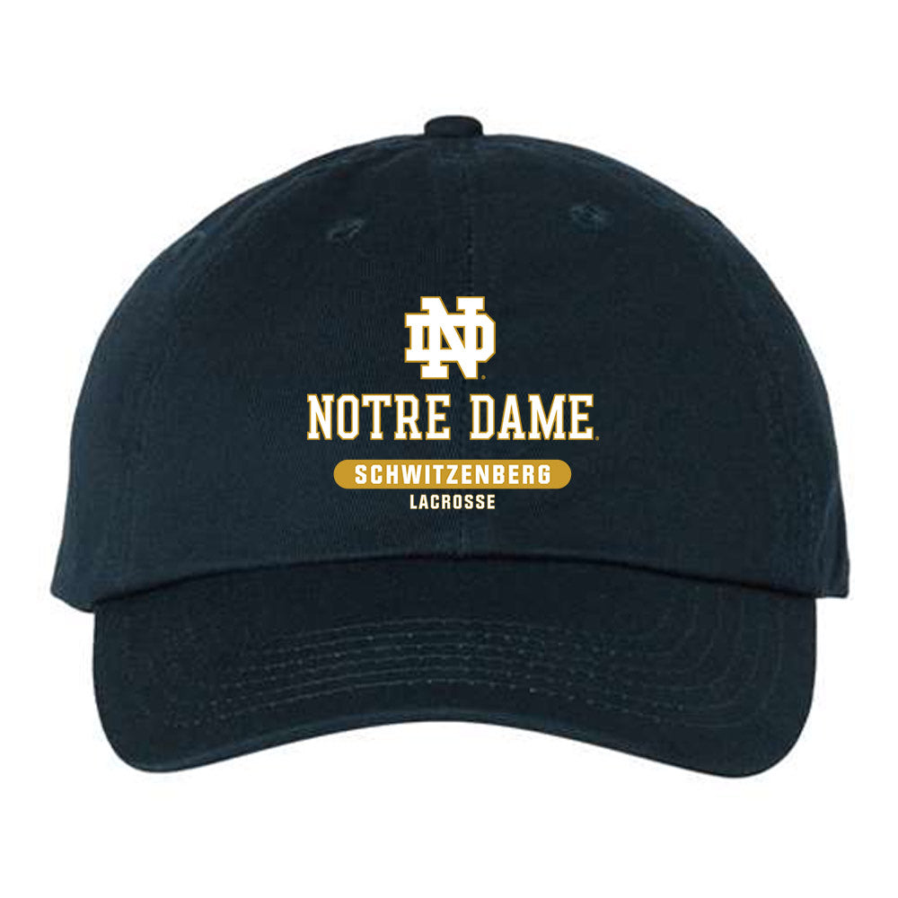 Notre Dame - NCAA Men's Lacrosse : Nate Schwitzenberg - Dad Hat-0
