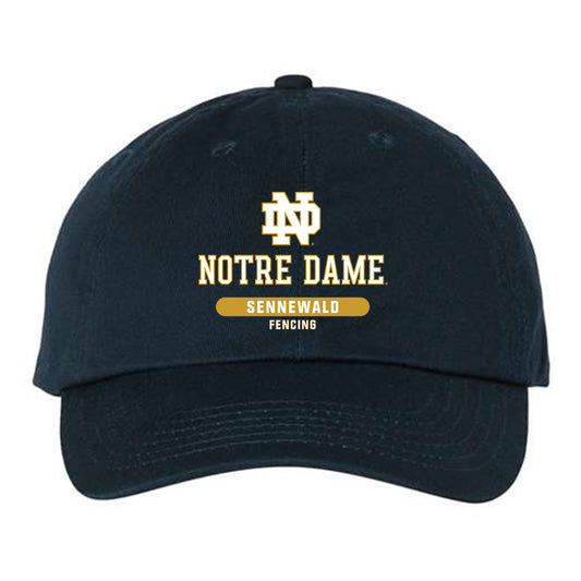 Notre Dame - NCAA Men's Fencing : James Sennewald - Dad Hat-0