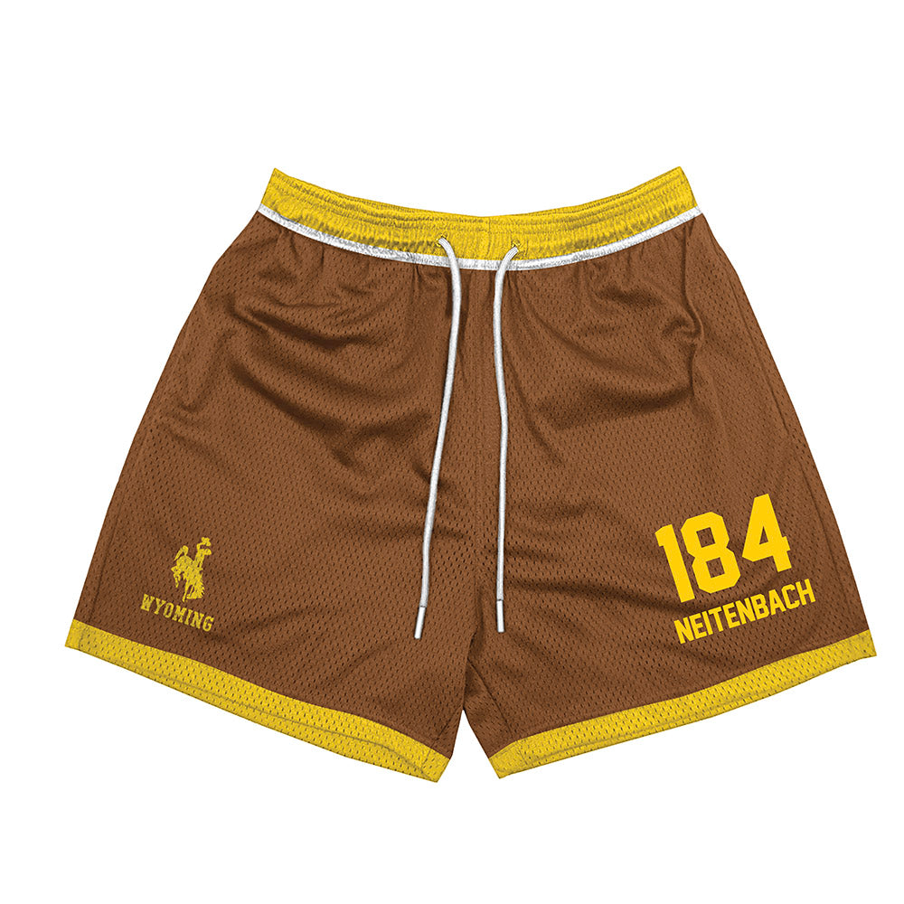 Wyoming - NCAA Wrestling : Eddie Neitenbach - Shorts-0