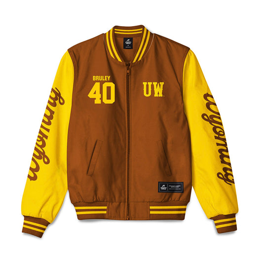 Wyoming - NCAA Football : Dante Bruley - Bomber Jacket-0