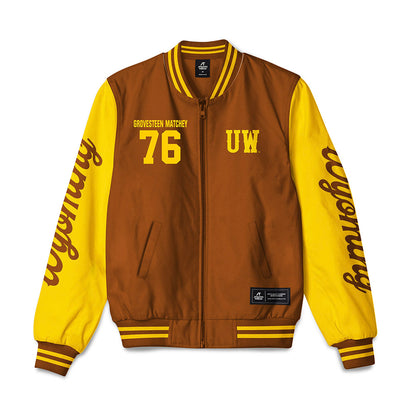 Wyoming - NCAA Football : Quinn Grovesteen Matchey - Bomber Jacket
