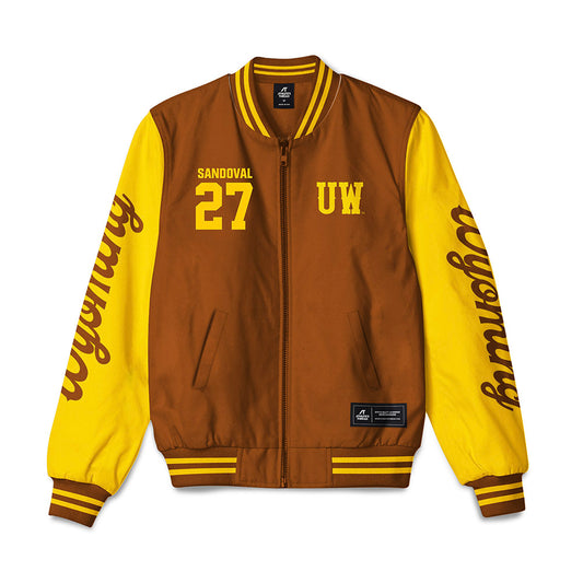 Wyoming - NCAA Football : Joaquin Sandoval - Bomber Jacket