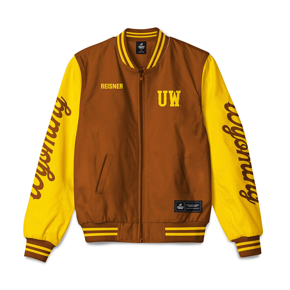 Wyoming - NCAA Women's Golf : Kira Reisner - Bomber Jacket-0