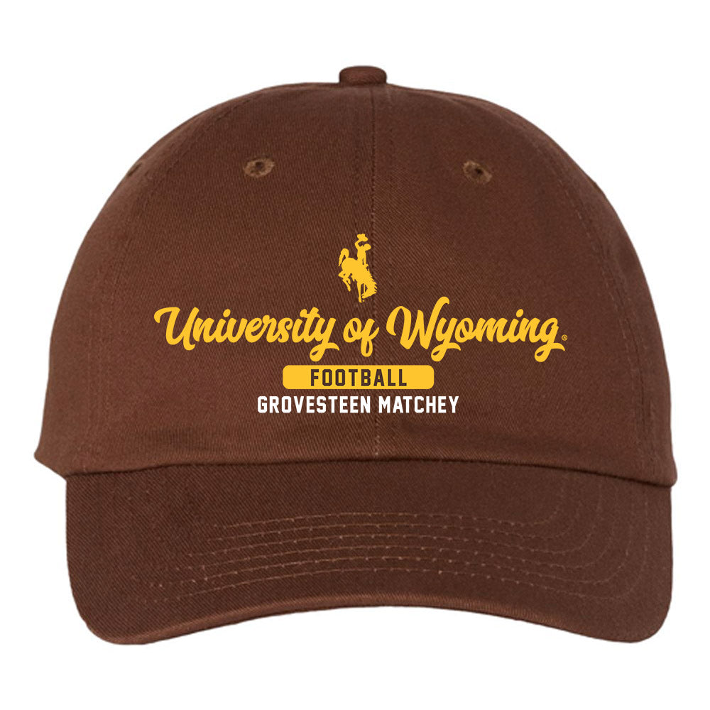 Wyoming - NCAA Football : Quinn Grovesteen Matchey - Dad Hat