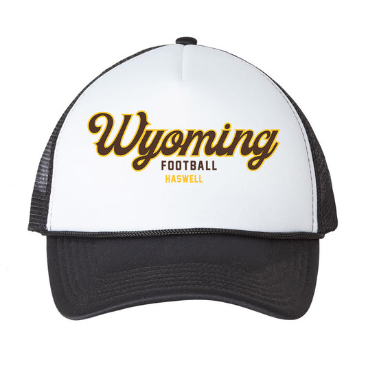 Wyoming - NCAA Football : Alexander Haswell - Trucker Hat-0