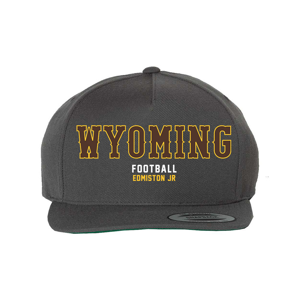 Wyoming - NCAA Football : Bart Edmiston Jr - Snapback Hat-0