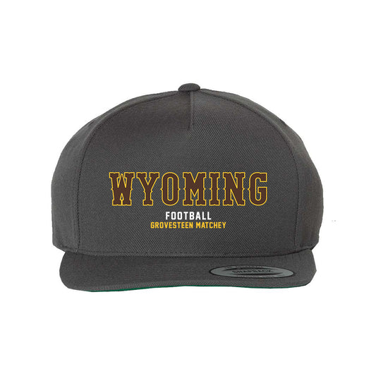 Wyoming - NCAA Football : Quinn Grovesteen Matchey - Snapback Hat
