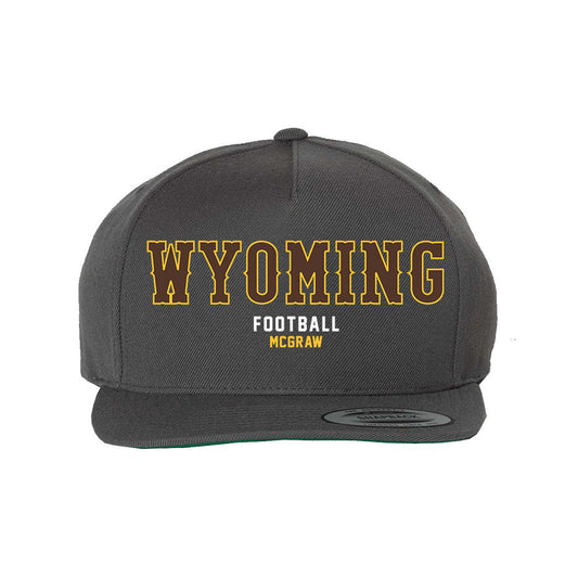 Wyoming - NCAA Football : Junus McGraw - Snapback Hat-0