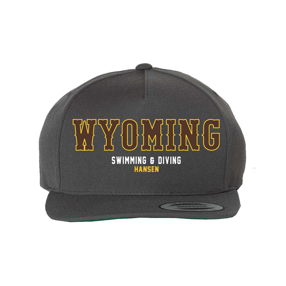 Wyoming - NCAA Women's Swimming & Diving : Macey Hansen - Snapback Hat-0