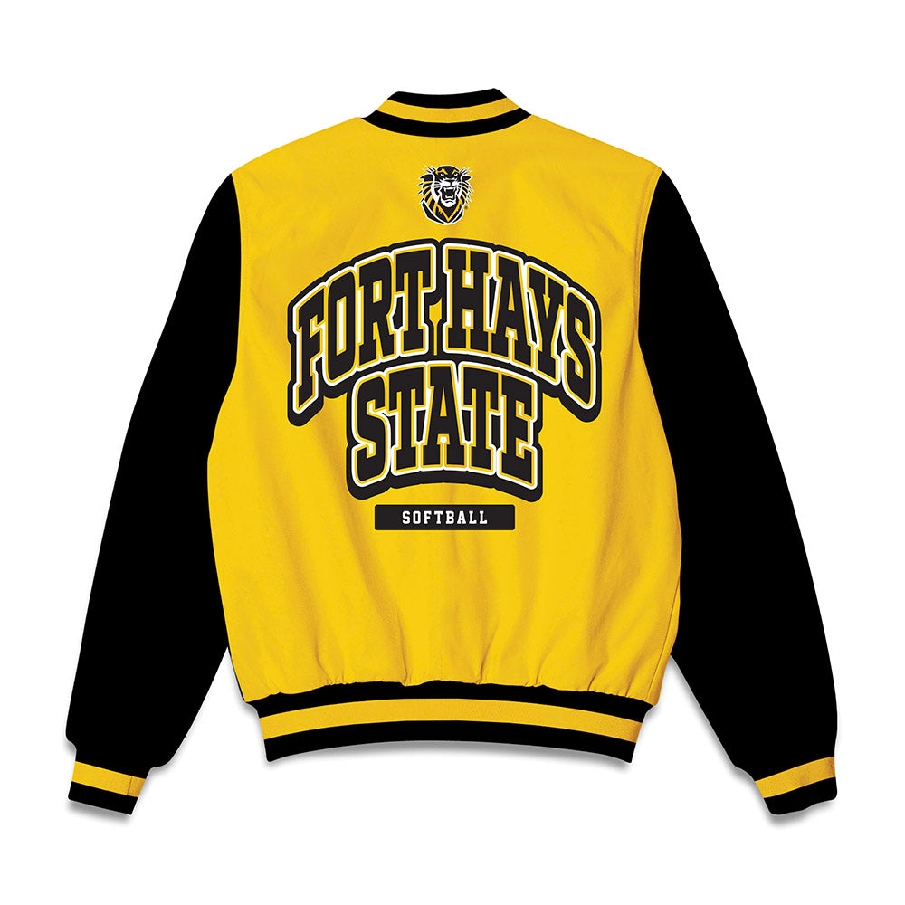 FHSU - NCAA Softball : Dezaree as Schmidt - Bomber Jacket-1