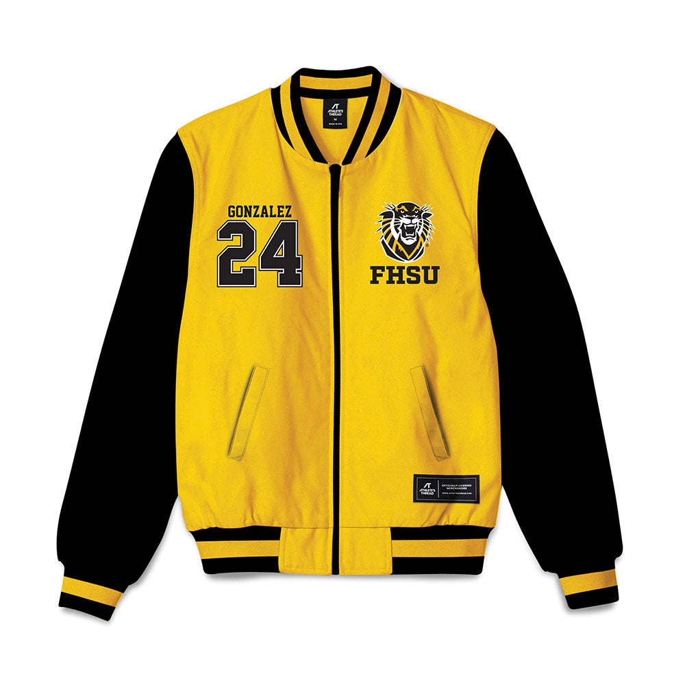 FHSU - NCAA Baseball : Lorenzo Gonzalez - Bomber Jacket-0