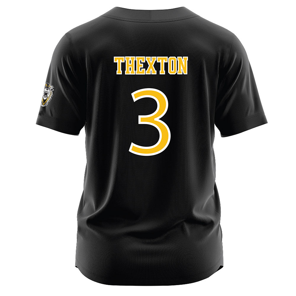 FHSU - NCAA Softball : Paige Thexton - Black Jersey-1