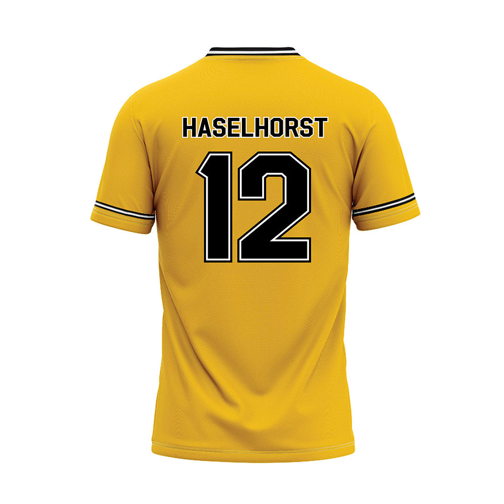 FHSU - NCAA Baseball : Dylan Haselhorst - Yellow Baseball Jersey-1