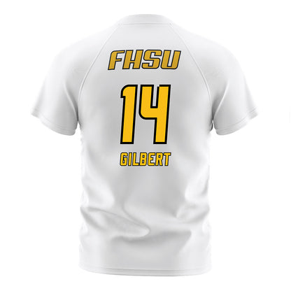FHSU - NCAA Women's Soccer : Ally Gilbert - White Soccer Jersey-1