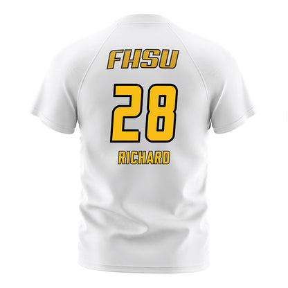 FHSU - NCAA Women's Soccer : Saylor Richard - White Soccer Jersey-1