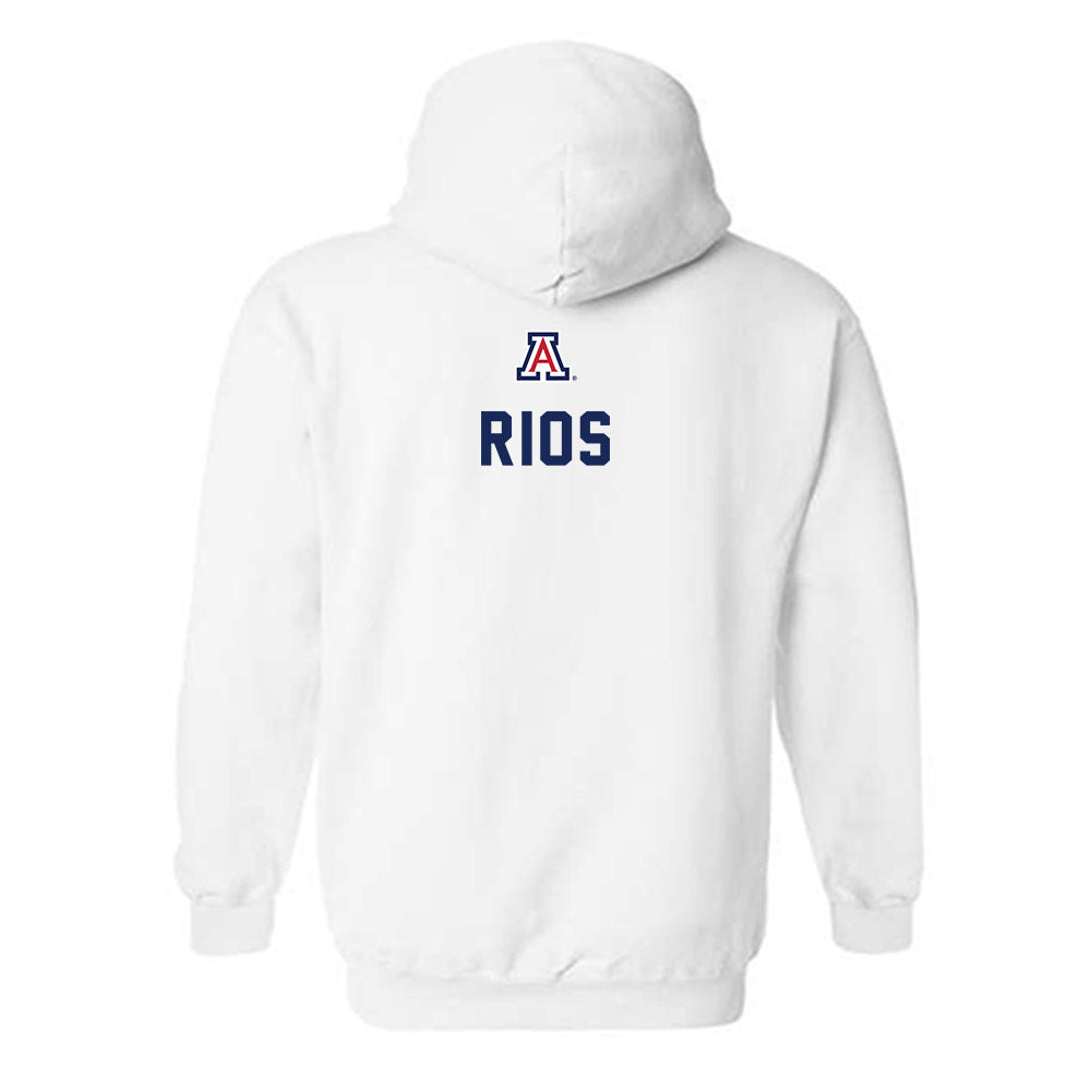 Arizona - NCAA Football : Oscar Rios - Sports Shersey Hooded Sweatshirt-1